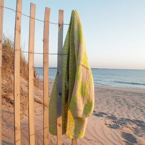 Knit Checkered Cardigan